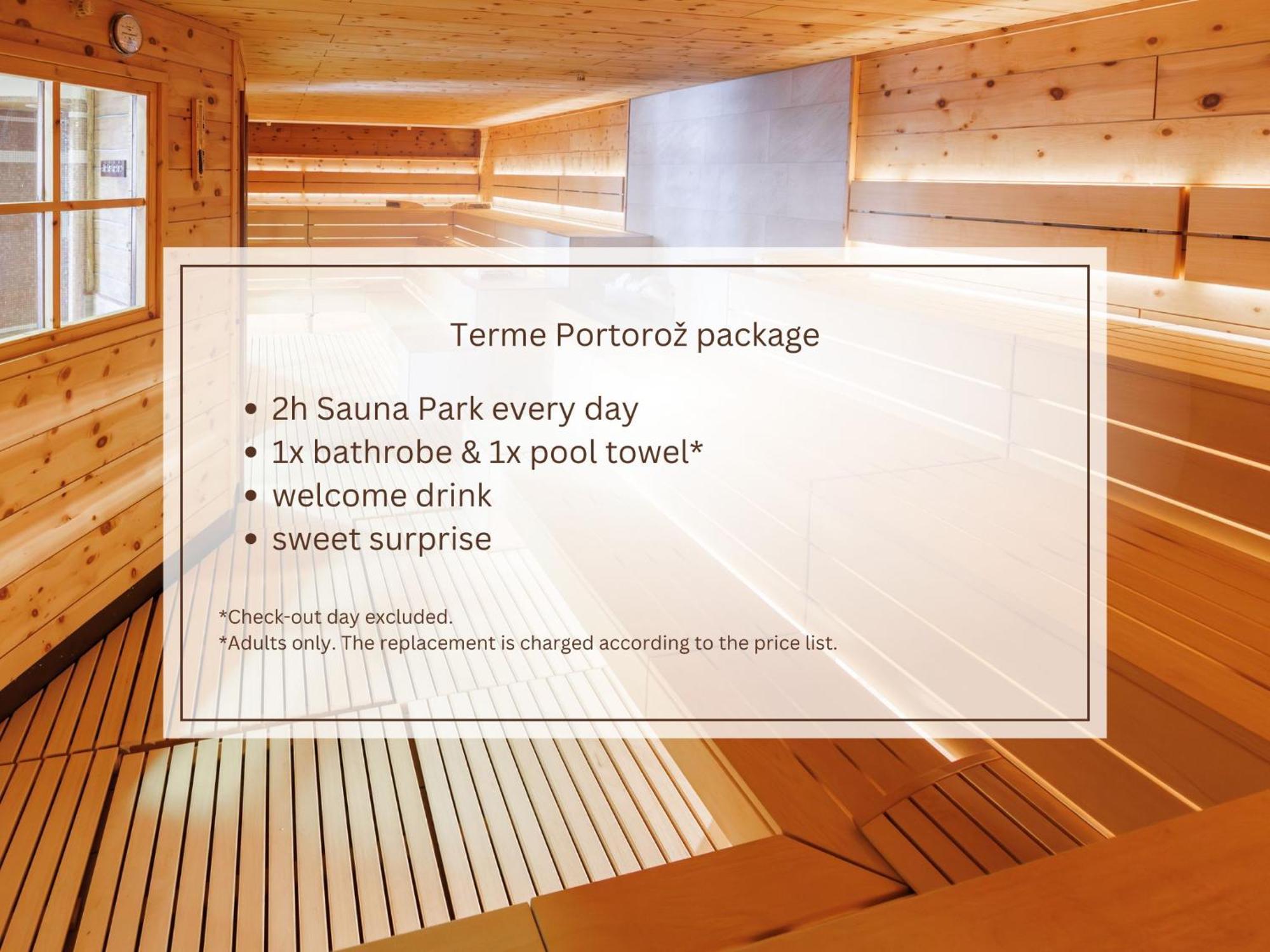 Hotel Slovenija - Terme & Wellness Lifeclass Порторож Стая снимка Sauna Park